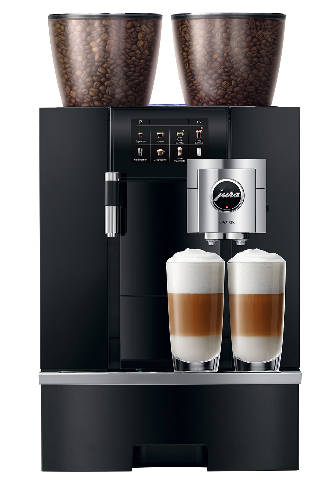 JURA GIGA X8c Aluminium Schwarz Kaffeevollautomat