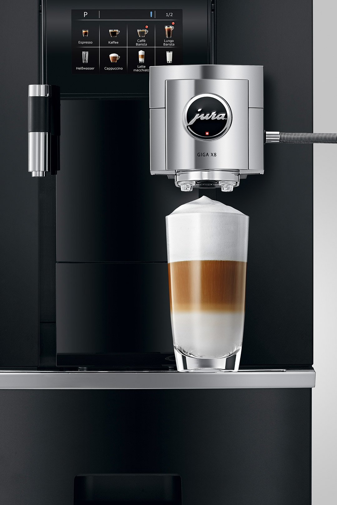 JURA GIGA X8 Aluminium Schwarz Kaffeevollautomat
