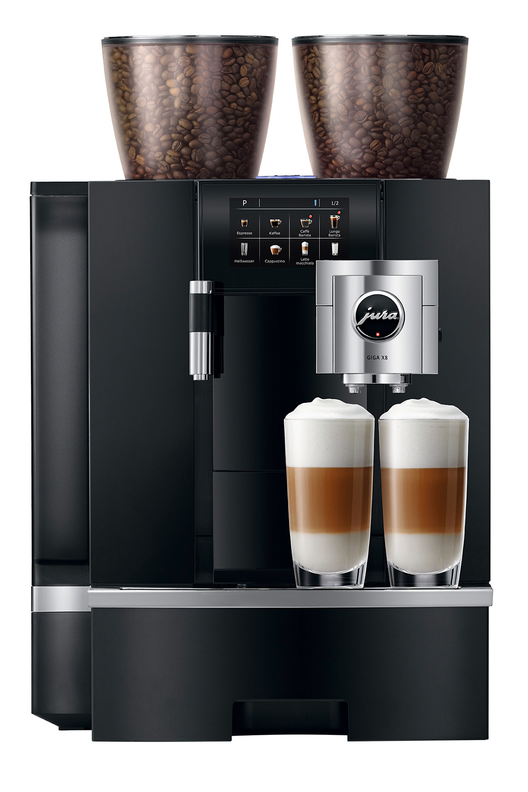 JURA GIGA X8 Aluminium Schwarz Kaffeevollautomat